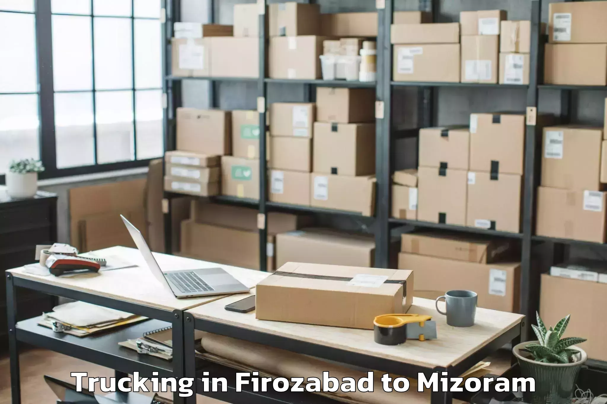 Professional Firozabad to Mamit Trucking